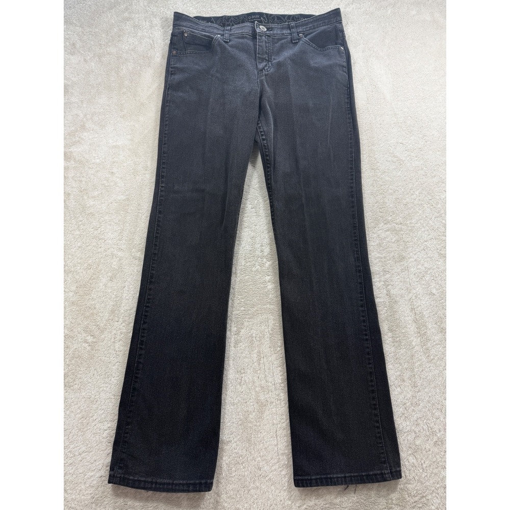 Wrangler Womens Q-BabyBootcut Waistband Black Jeans 11/12x34 Meas: 34x34